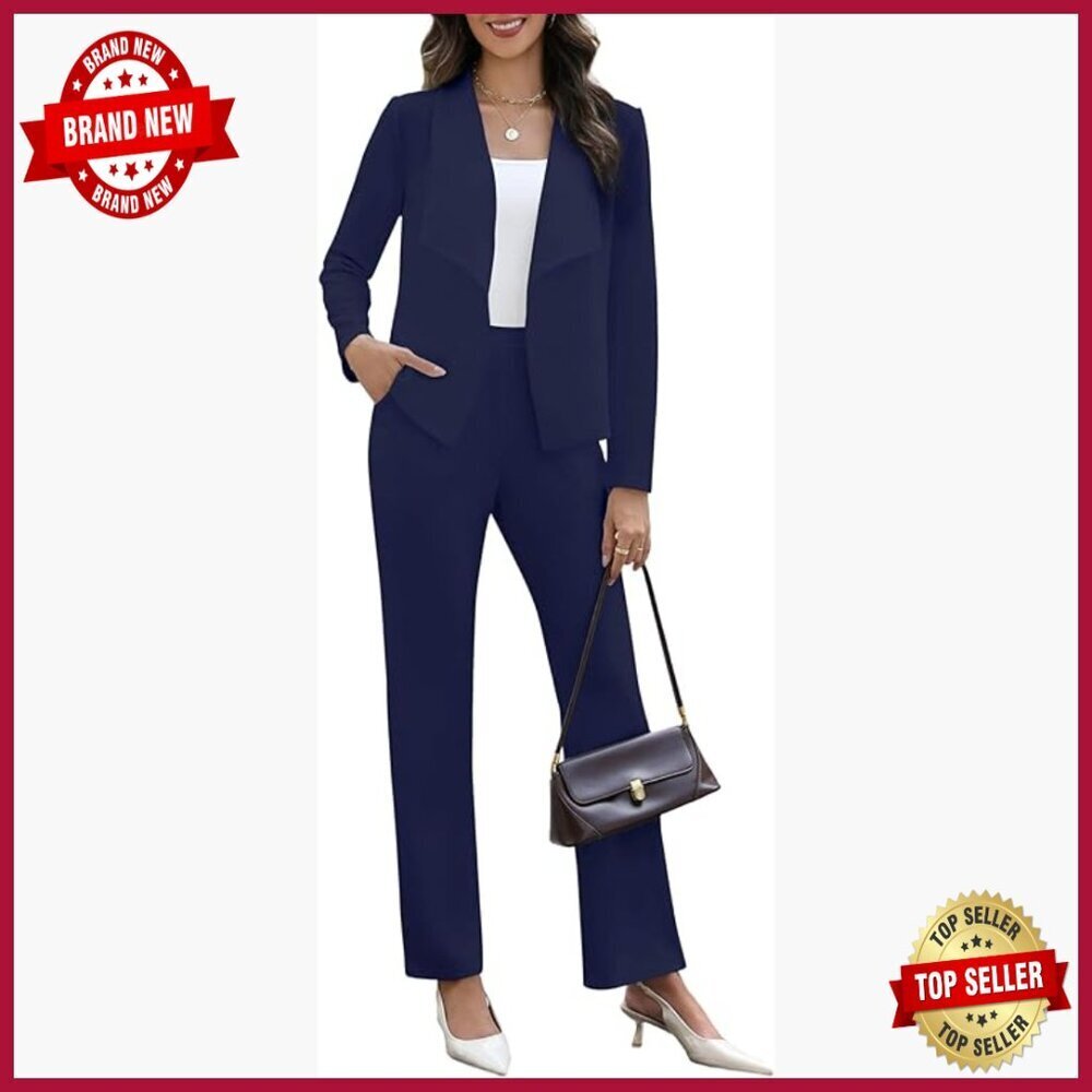 Women's 2-Piece Blazer & Pants Suit Set Business Casual Office Wear